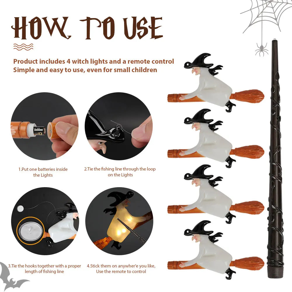 Floating Candles with Wand Halloween Decoration Trendsbuy!