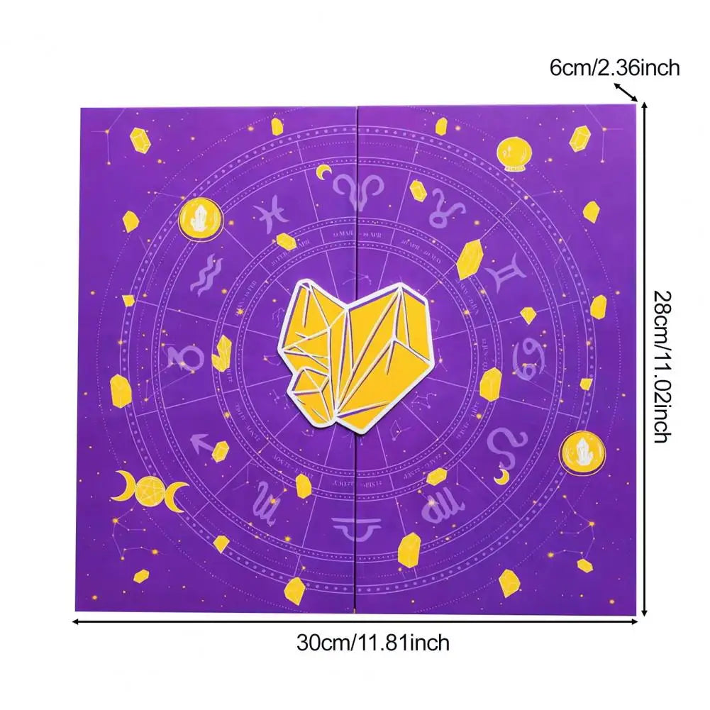 Reiki Crystal Halloween Countdown Gift Box 2025 Healing Stones Advent Calendar Rock Collection Energy Gem Dig Kit TRENDSBUY!