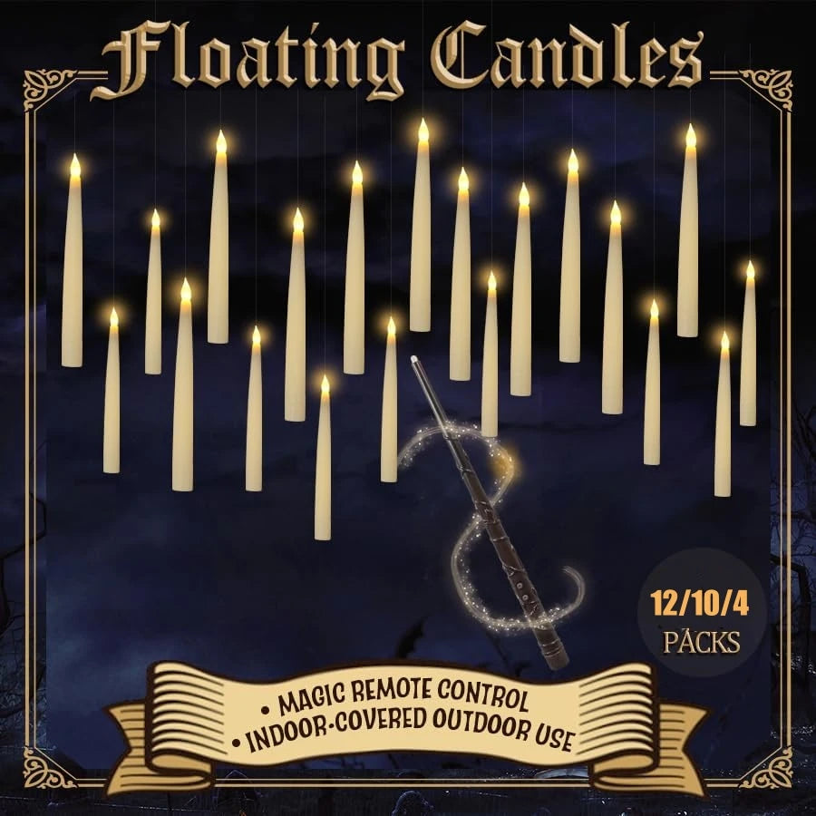 Floating Candles with Wand Halloween Decoration Trendsbuy!