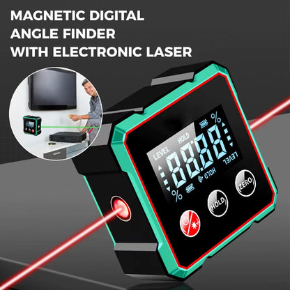 Magnetic Digital Angle Finder with Electronic Laser Gauge Protractor  TRENDSBUY!