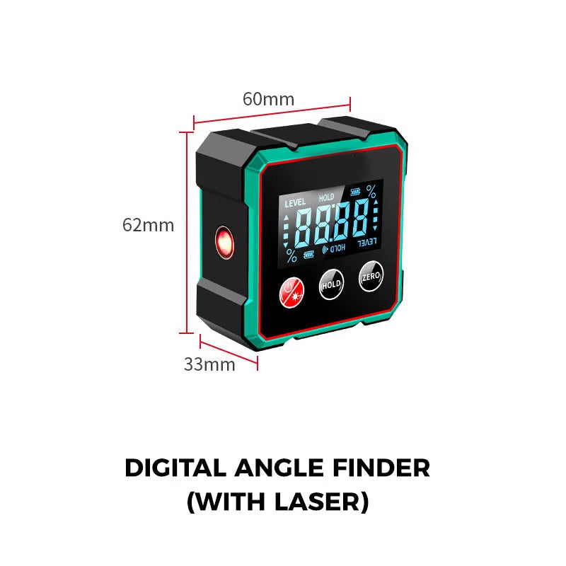 Magnetic Digital Angle Finder with Electronic Laser Gauge Protractor  TRENDSBUY!