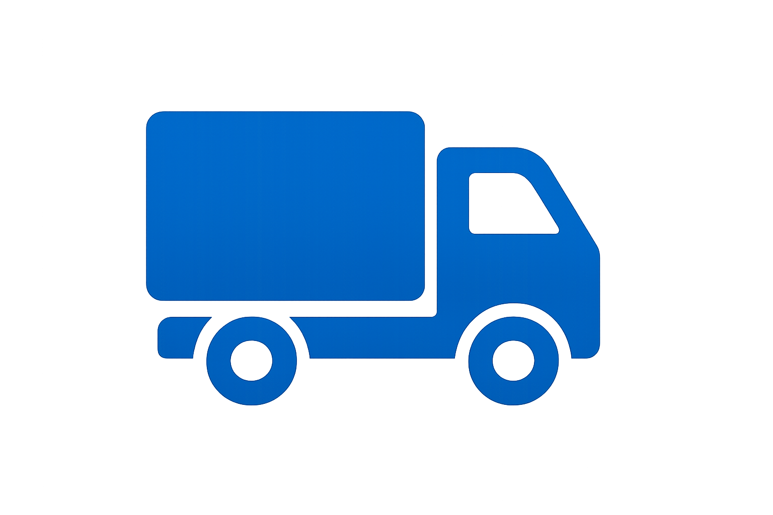 shipping truck icon blue
